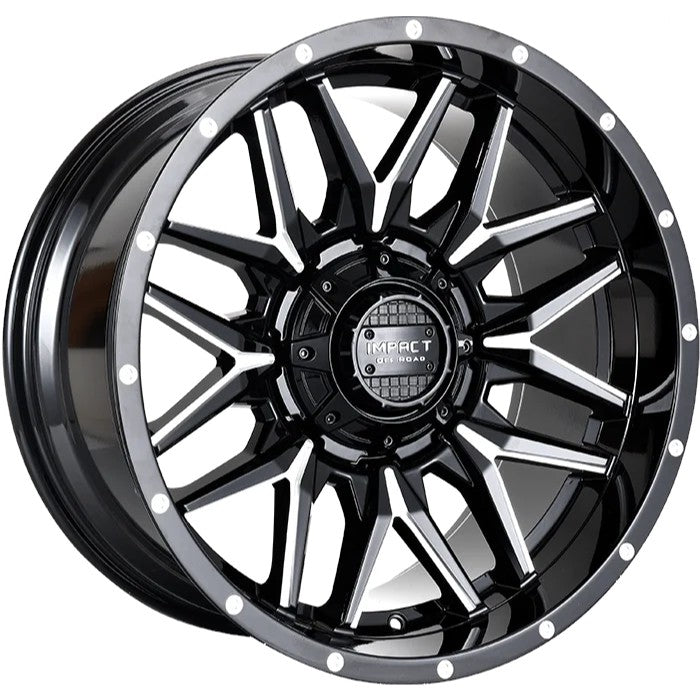 Impact Off-Road 819 Gloss Black Milled Wheel
