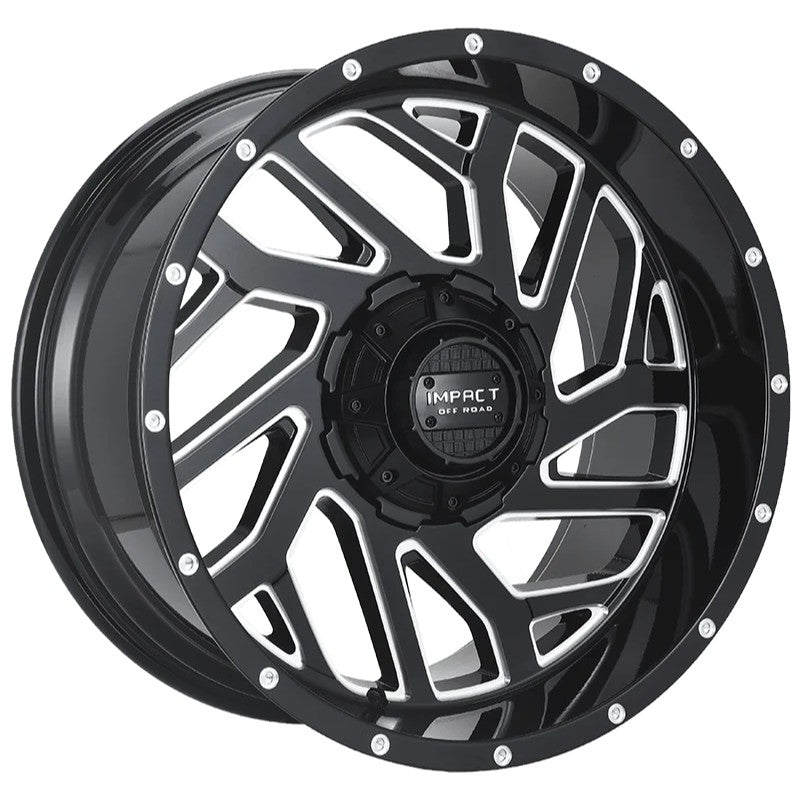Impact Off-Road 823 Gloss Black Milled Wheel