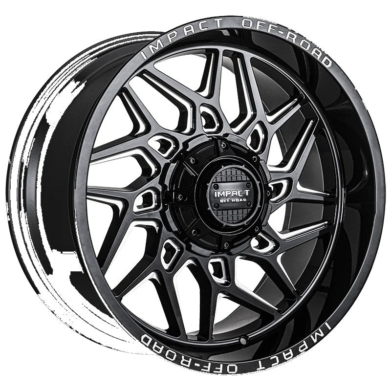 Impact Off-Road 829 Gloss Black Milled Wheel